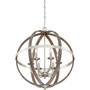 Quoizel Fusion 6 Light Chandelier, Brushed Nickel