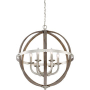 Quoizel Fusion 6 Light Chandelier, Brushed Nickel