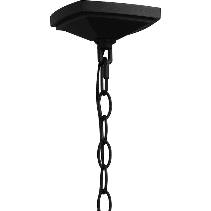 Quoizel Fletcher 1 Light 10" Outdoor Lantern, Earth Black/Clear