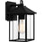 Quoizel Fletcher 1 Light Outdoor Lantern, Earth Black/Clear