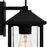 Quoizel Fletcher 1 Light Outdoor Lantern, Earth Black/Clear