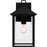 Quoizel Fletcher 1 Light Outdoor Lantern, Earth Black/Clear