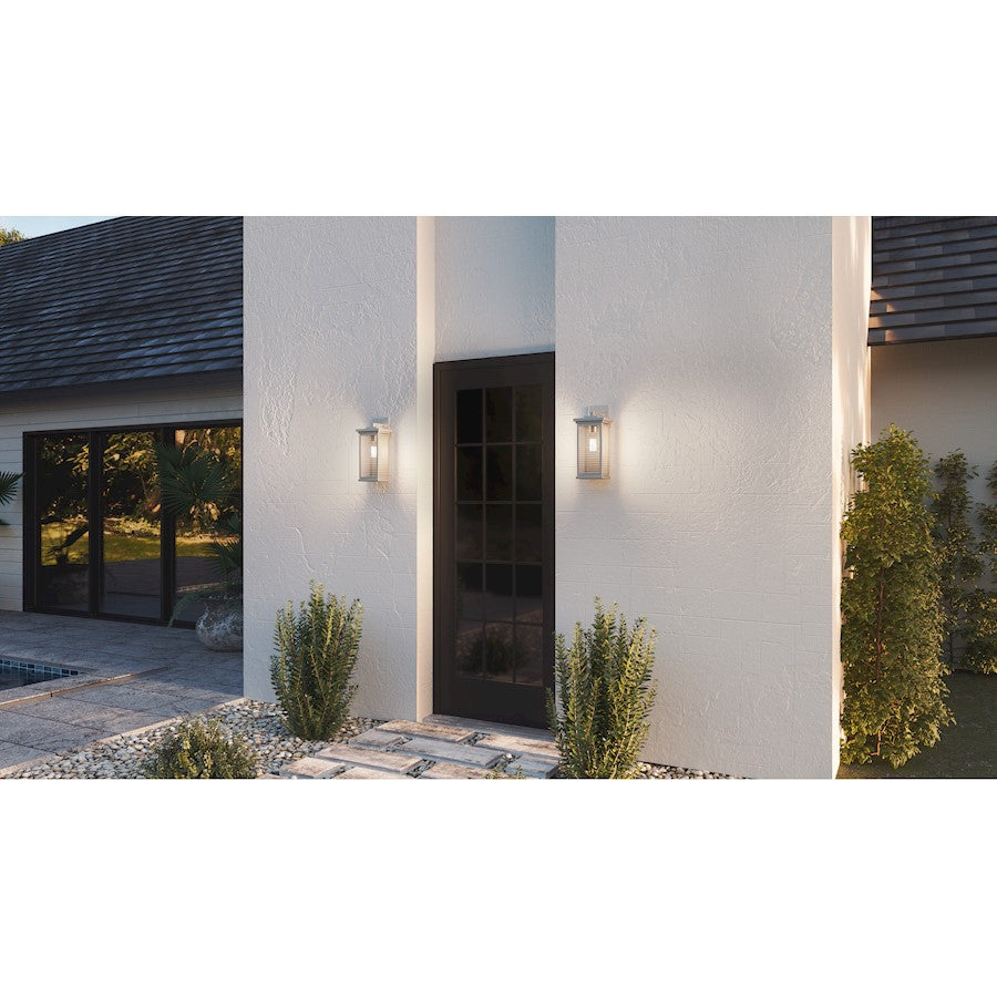 Quoizel Gardner 1 Light Outdoor Lantern, Stainless Steel