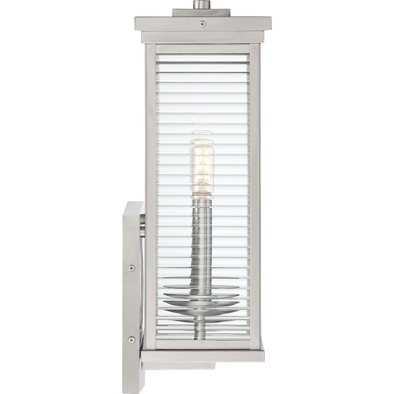 Quoizel Gardner 2 Light 17" Outdoor Lantern, Stainless Steel