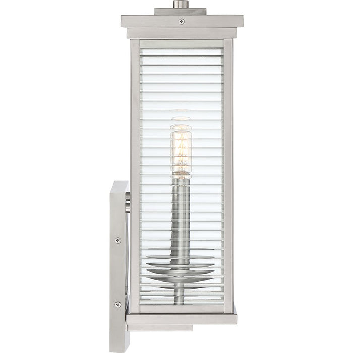 Quoizel Gardner 2 Light 17" Outdoor Lantern, Stainless Steel