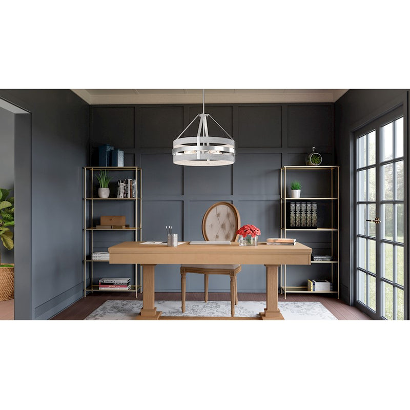 Quoizel Gadsen 4 Light Pendant, Brushed Nickel