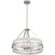 Quoizel Gadsen 4 Light Pendant, Brushed Nickel