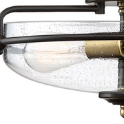 Quoizel Griffin 1 Light Flush Mount, Palladian Bronze