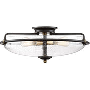Quoizel Griffin 4 Light Flush Mount, Palladian Bronze
