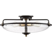 Quoizel Griffin 4 Light Flush Mount, Palladian Bronze