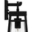 Quoizel Godfrey 1 Light Outdoor Lantern, Matte Black/Clear Rain
