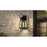Quoizel Godfrey 1 Light Outdoor Lantern, Matte Black/Clear Rain