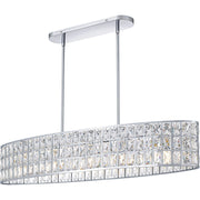 Quoizel Gibson 5Lt Island Light, Polished Chrome/Clear Crystal - GIB542C