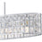 Quoizel Gibson 5Lt Island Light, Polished Chrome/Clear Crystal