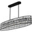 Quoizel Gibson 5Light Island Light, Matte Black/Clear Crystal Glass