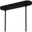 Quoizel Gibson 5Light Island Light, Matte Black/Clear Crystal Glass