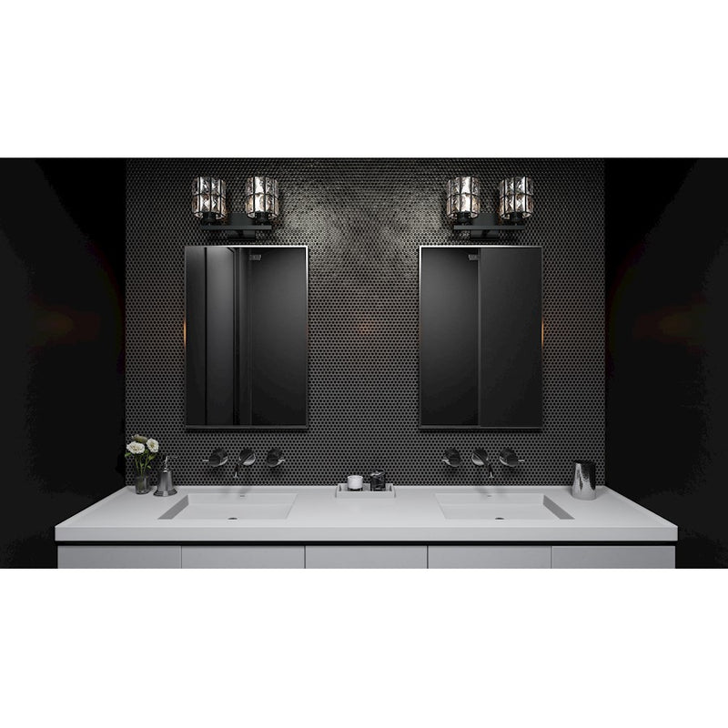 Quoizel Gibson Bath Vanity, Matte Black