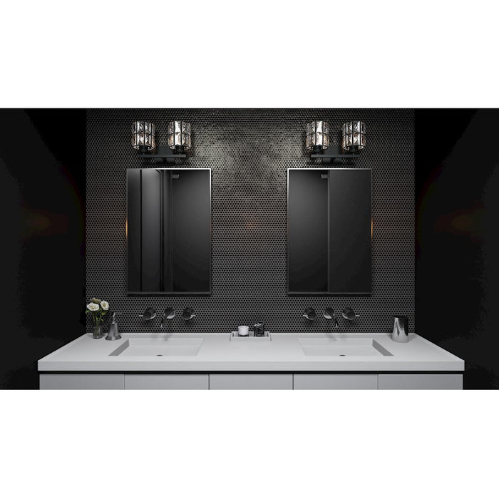 Quoizel Gibson Bath Vanity, Matte Black