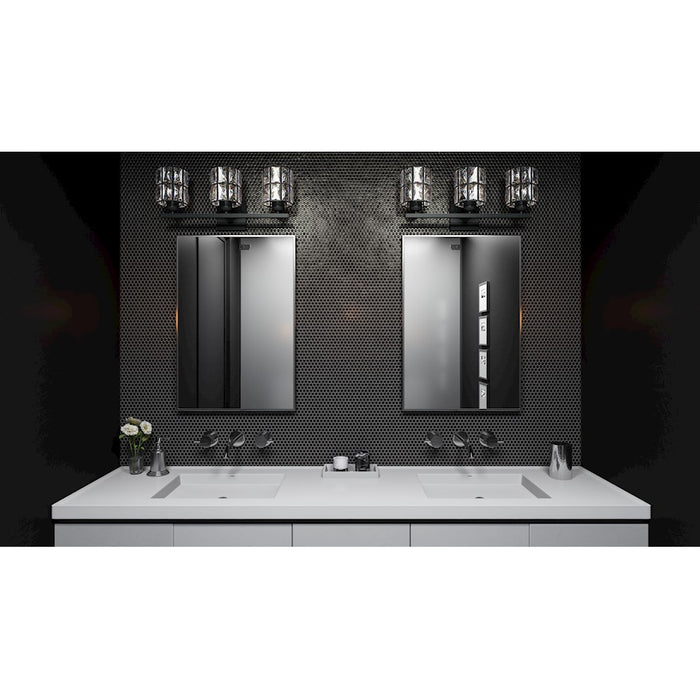 Quoizel Gibson Bath Vanity, Matte Black