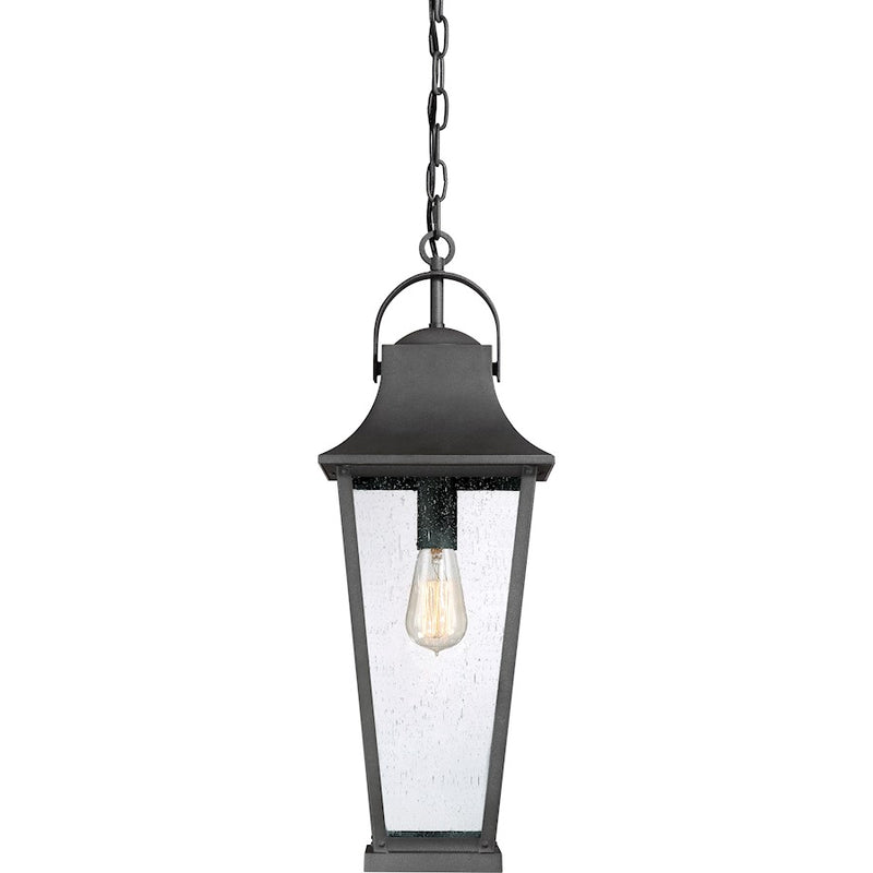 Quoizel Galveston 150W Outdoor Lantern, Mottled Black