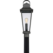 Quoizel Galveston Transitional Outdoor Lantern, Mottled Black