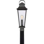 Quoizel Galveston Transitional Outdoor Lantern, Mottled Black