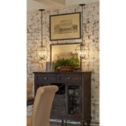 Quoizel Gallery 3 Light Foyer Piece, Royal Ebony