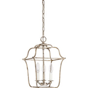 Quoizel Gallery 3 Light Chandelier, Century Silver Leaf