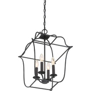 Quoizel Gallery 4 Light Foyer Piece, Royal Ebony