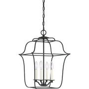 Quoizel Gallery 4 Light Foyer Piece, Royal Ebony