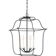Quoizel Gallery 6 Light Foyer Piece, Royal Ebony