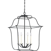 Quoizel Gallery 6 Light Foyer Piece, Royal Ebony