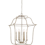 Quoizel Gallery 6 Light Chandelier, Century Silver Leaf