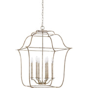 Quoizel Gallery 6 Light Chandelier, Century Silver Leaf