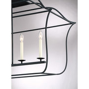 Quoizel Gallery 6 Light Island Chandelier, Royal Ebony