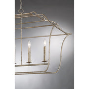 Quoizel Gallery 6 Light Island Light, Century Silver Leaf