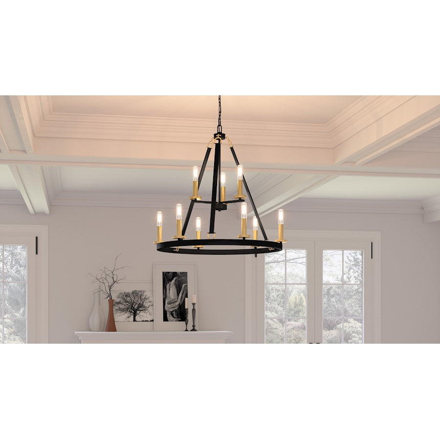 Quoizel Graylyn Chandelier, Matte Black