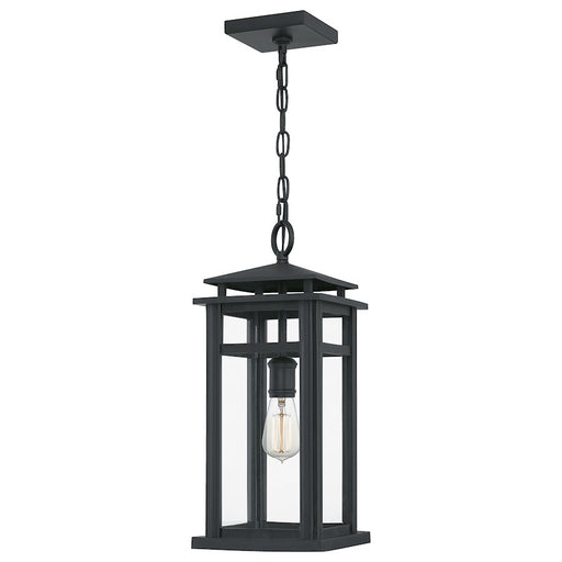 Quoizel Granby 1 Light Outdoor Hanging Lantern, Earth Black