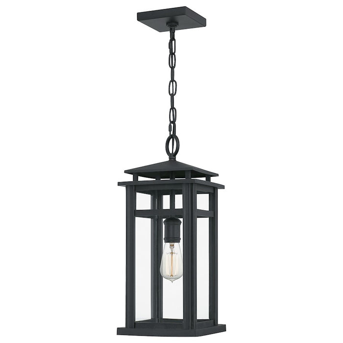 Quoizel Granby 1 Light Outdoor Hanging Lantern, Earth Black