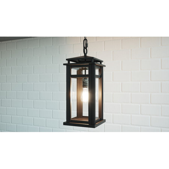 Quoizel Granby 1 Light Outdoor Hanging Lantern, Earth Black