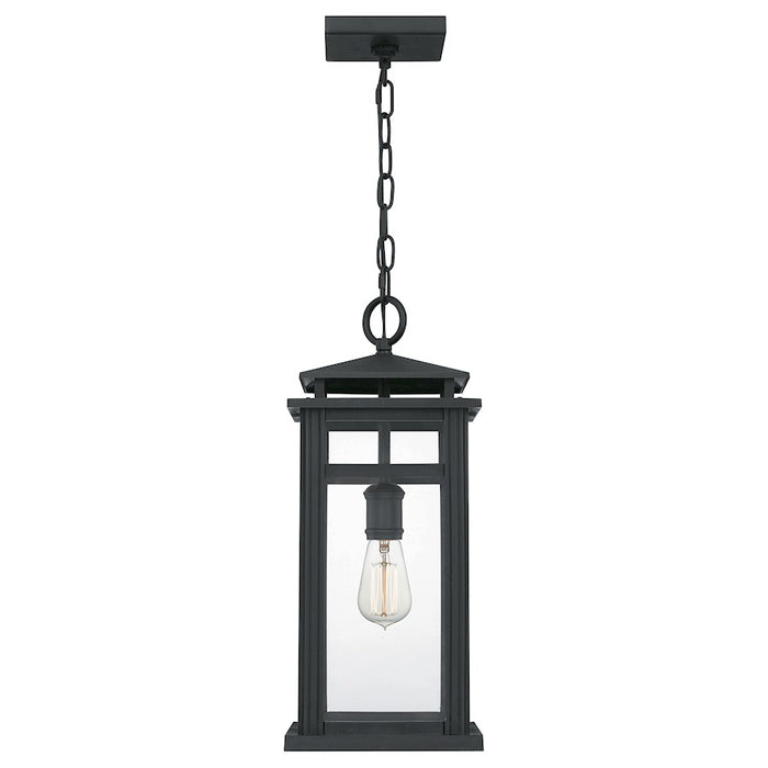 Quoizel Granby 1 Light Outdoor Hanging Lantern, Earth Black