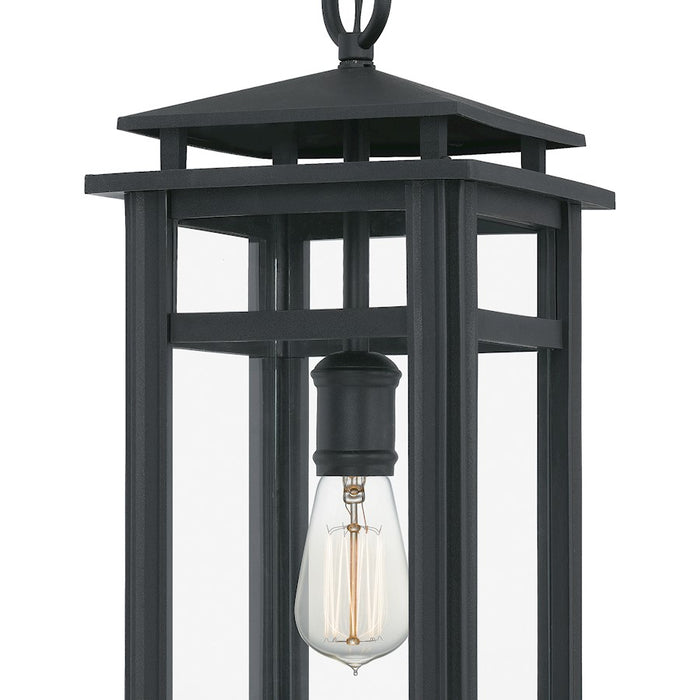 Quoizel Granby 1 Light Outdoor Hanging Lantern, Earth Black
