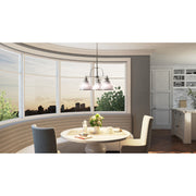 Quoizel Grant 24in 3-Light Chandelier | Classic Brushed Nickel and Opal Etched Glass | Dining Room & Foyer | 24 x 24 x 15.5 in | Model GRT5103BN