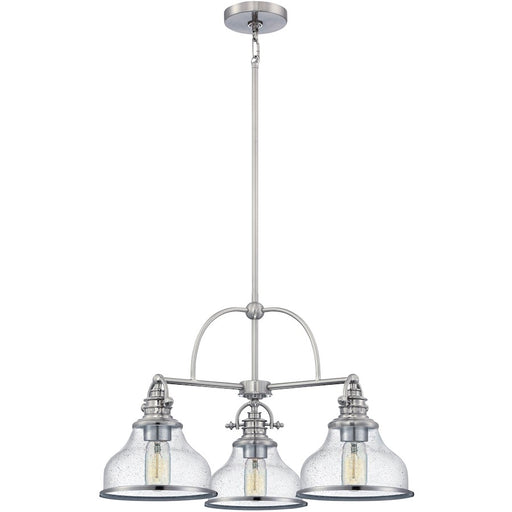 Quoizel Grant Dinette Chandelier, Brushed Nickel