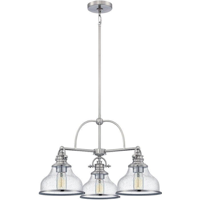 Quoizel Grant Dinette Chandelier, Brushed Nickel