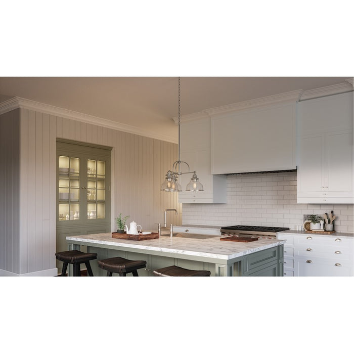 Quoizel Grant Dinette Chandelier, Brushed Nickel