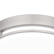 Quoizel Hale Small Flush Mount, Brushed Nickel/White Acrylic