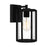 Quoizel Hazel 1 Light Outdoor Lantern, Earth Black/Clear Seeded