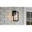 Quoizel Hazel 1 Light Outdoor Lantern, Earth Black/Clear Seeded