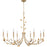 Quoizel Heiress 8 Light Chandelier, Bronze Gold - HEI5040BGD